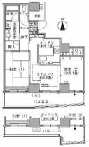 東京都港区海岸１丁目（賃貸マンション2LDK・23階・59.39㎡） その2