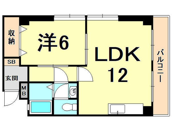 ガーデン協和 204｜兵庫県西宮市瓦林町(賃貸マンション1LDK・2階・40.00㎡)の写真 その2