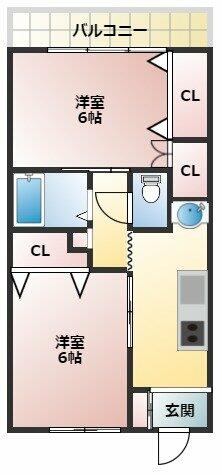 ヒカリマンション｜千葉県習志野市津田沼２丁目(賃貸マンション2K・2階・40.50㎡)の写真 その2