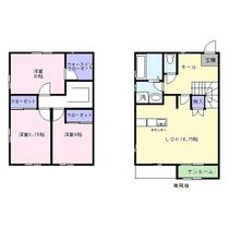 富山県富山市西長江２丁目（賃貸テラスハウス3LDK・--・87.85㎡） その2