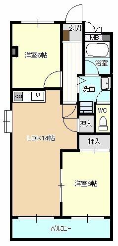 同じ建物の物件間取り写真 - ID:223029551908