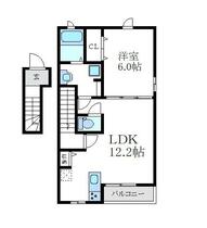 兵庫県尼崎市長洲中通３丁目（賃貸アパート1LDK・2階・46.89㎡） その2