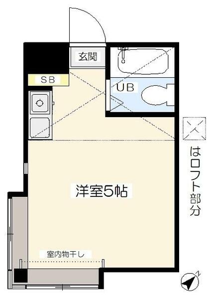 ルーブル弐番館 101｜東京都練馬区石神井町６丁目(賃貸アパート1R・1階・14.00㎡)の写真 その2