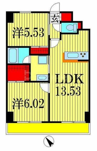 同じ建物の物件間取り写真 - ID:212042954785