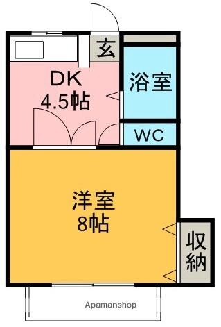 アヴィタションＷＩＳＥ 106｜徳島県徳島市上助任町三本松(賃貸マンション1DK・1階・27.13㎡)の写真 その2