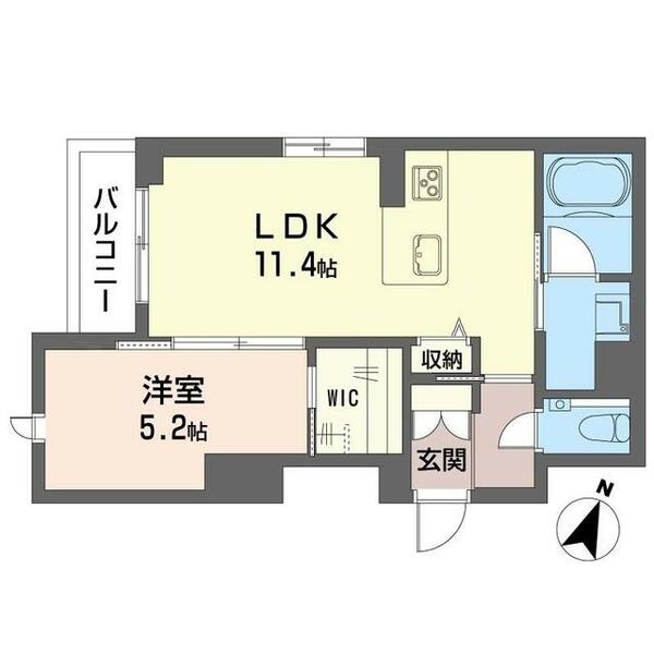 アーベンス 00102｜埼玉県さいたま市中央区大字下落合(賃貸マンション1LDK・1階・41.44㎡)の写真 その2