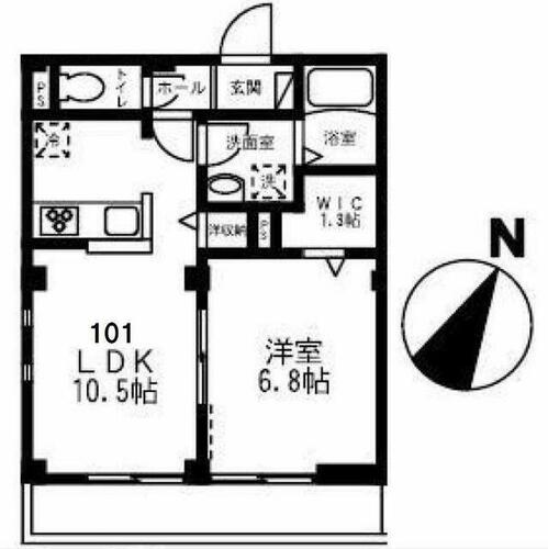 同じ建物の物件間取り写真 - ID:213103655983