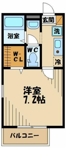 キャメルバックプレイス 101｜東京都府中市白糸台１丁目(賃貸アパート1K・1階・23.59㎡)の写真 その2