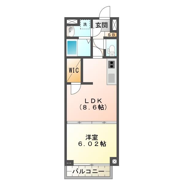 Ｓ－ＦＯＲＴ津新町 902｜三重県津市新町１丁目(賃貸マンション1LDK・9階・35.70㎡)の写真 その2