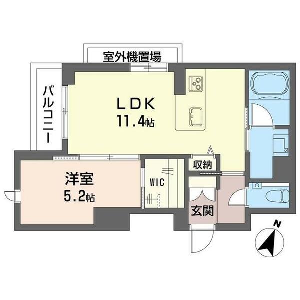 アーベンス 00402｜埼玉県さいたま市中央区大字下落合(賃貸マンション1LDK・4階・41.34㎡)の写真 その2