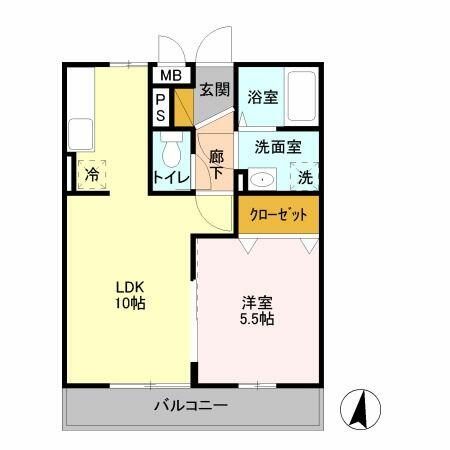 同じ建物の物件間取り写真 - ID:214055917346