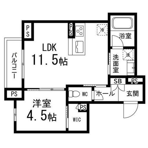 同じ建物の物件間取り写真 - ID:204004208411