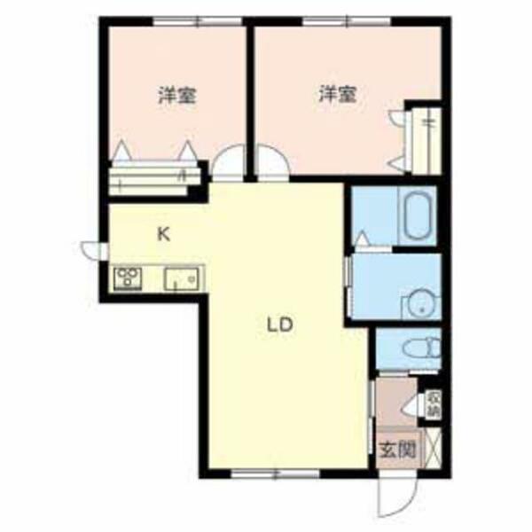 サンビック　だいじゅ 0101｜滋賀県東近江市沖野４丁目(賃貸アパート2LDK・1階・56.40㎡)の写真 その2