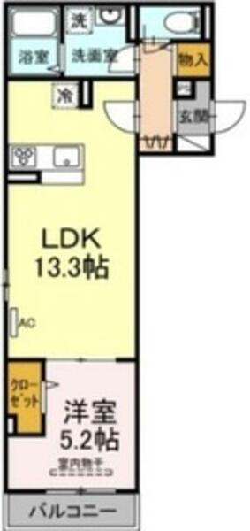 エクセリア南馬込｜東京都大田区南馬込４丁目(賃貸アパート1LDK・1階・45.02㎡)の写真 その2