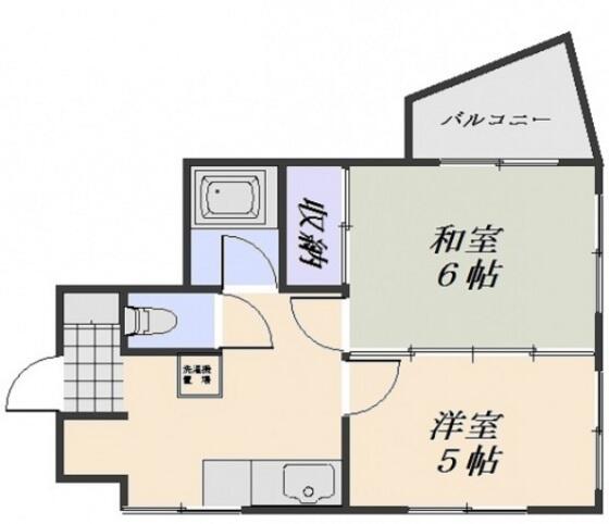 第３荒木ビル｜広島県広島市佐伯区五日市中央５丁目(賃貸マンション2DK・3階・33.66㎡)の写真 その2