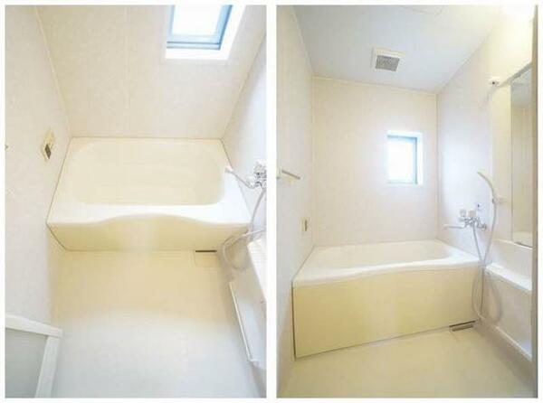 画像6:【浴室】追い焚き機能付きの浴室です。シャワーフックが２ヶ所付いておりますので、立ちながら＆座りながら