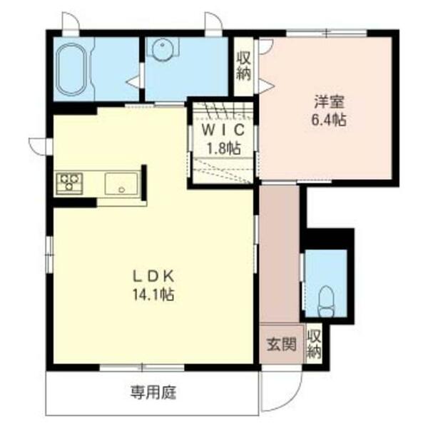 グレイスハイツ　Ｃ 00101｜埼玉県川越市川鶴１丁目(賃貸アパート1LDK・1階・51.38㎡)の写真 その2