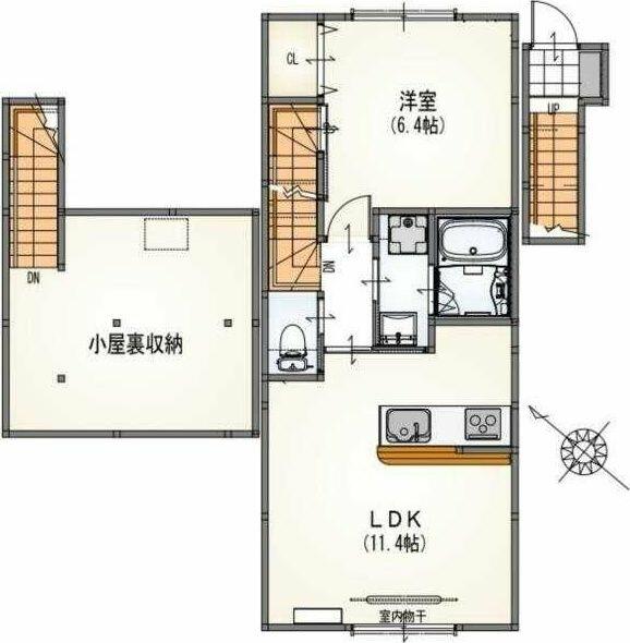 ウエルストン喜多見｜東京都世田谷区喜多見９丁目(賃貸アパート1LDK・2階・44.24㎡)の写真 その2