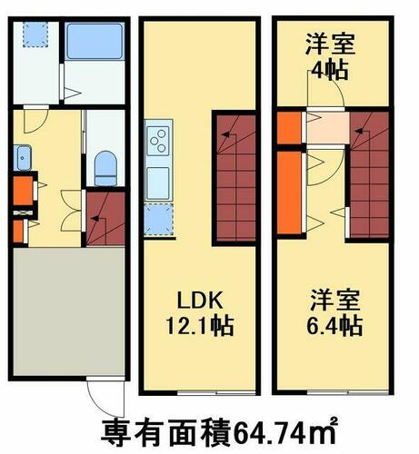 同じ建物の物件間取り写真 - ID:212042953404