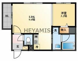 長崎県長崎市平野町（賃貸マンション1DK・2階・27.56㎡） その2