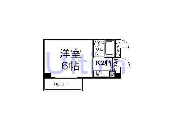 グランディール深草ビル｜京都府京都市伏見区深草ヲカヤ町(賃貸マンション1K・1階・16.45㎡)の写真 その2