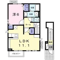 セレーノ 201 ｜ 千葉県八千代市高津東４丁目（賃貸アパート1LDK・2階・46.09㎡） その2