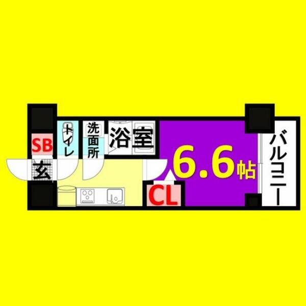 ファステート名古屋駅前ドリーム｜愛知県名古屋市西区新道２丁目(賃貸マンション1K・13階・23.25㎡)の写真 その2