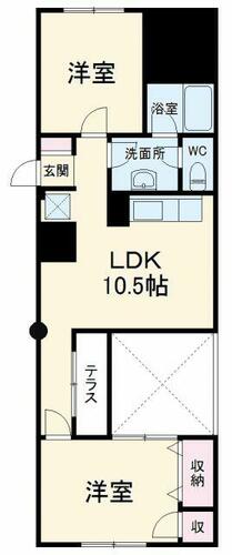 同じ建物の物件間取り写真 - ID:214055978794