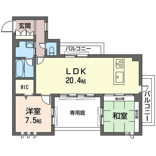 ロワイヤル　フレーズ　武蔵野 00107｜埼玉県さいたま市大宮区天沼町１丁目(賃貸マンション2LDK・1階・78.84㎡)の写真 その2