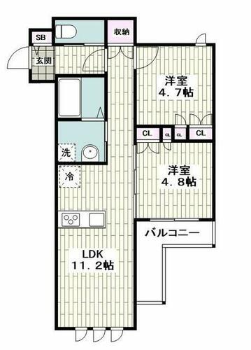 同じ建物の物件間取り写真 - ID:214055919053