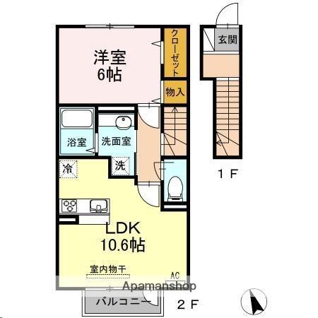 同じ建物の物件間取り写真 - ID:204004080675