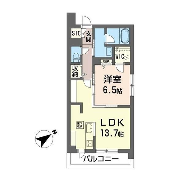 グリーンセント 00101｜千葉県千葉市若葉区都賀３丁目(賃貸マンション1LDK・1階・50.75㎡)の写真 その2