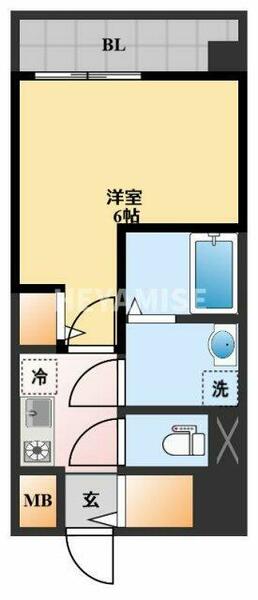 ｍｏｄｅｒｎ　ｐａｌａｚｚｏ東本町 1011｜長崎県諫早市東本町(賃貸マンション1K・10階・21.61㎡)の写真 その2