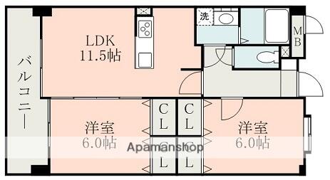 同じ建物の物件間取り写真 - ID:243006752349