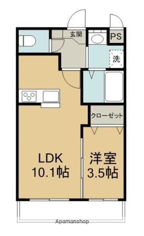 アルト泉宮｜愛媛県新居浜市泉宮町(賃貸マンション1LDK・1階・33.58㎡)の写真 その2