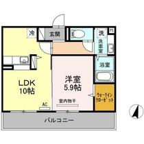 フェリーチェ　レガロ 302 ｜ 福岡県福岡市東区二又瀬（賃貸アパート1LDK・3階・40.04㎡） その2