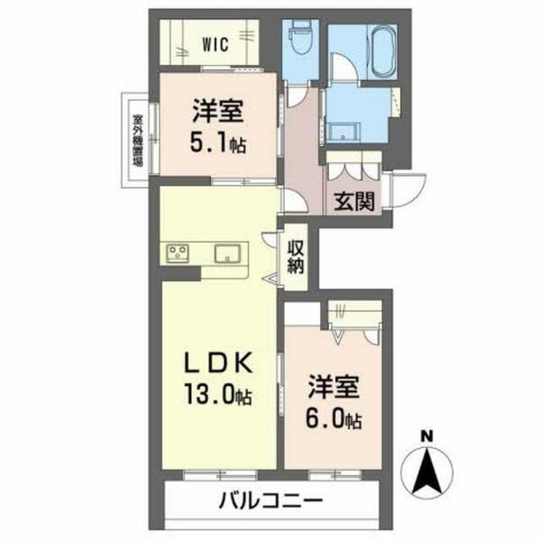 ｉＳｉｓｃｏｒｅ 0201｜大阪府堺市北区北長尾町５丁(賃貸マンション2LDK・2階・60.32㎡)の写真 その2