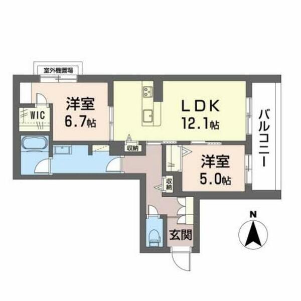 ｉＳｉｓｃｏｒｅ 0302｜大阪府堺市北区北長尾町５丁(賃貸マンション2LDK・3階・61.92㎡)の写真 その2