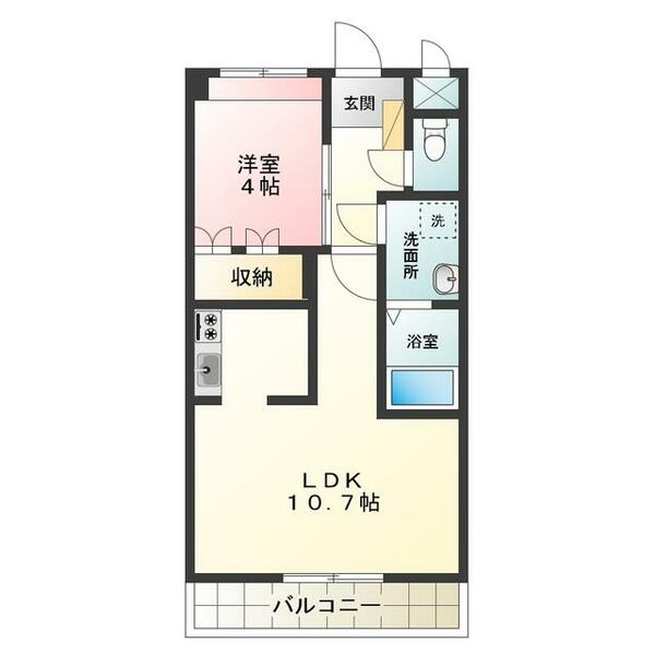 アヴァンティ三国ヶ丘｜大阪府堺市堺区向陵中町５丁(賃貸マンション1LDK・2階・36.00㎡)の写真 その2