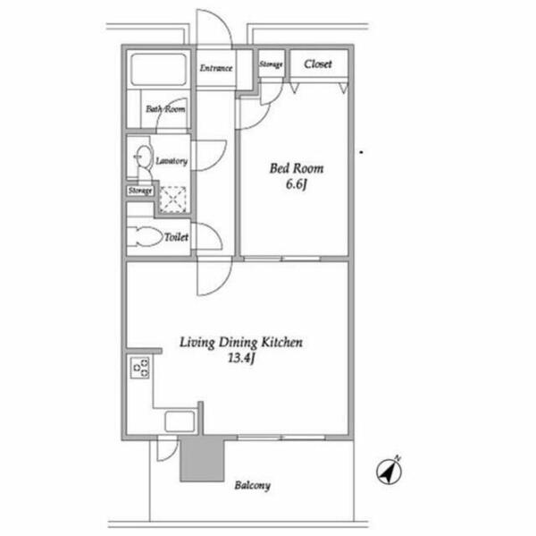 プラザタワー勝どき｜東京都中央区勝どき１丁目(賃貸マンション1LDK・25階・47.25㎡)の写真 その2