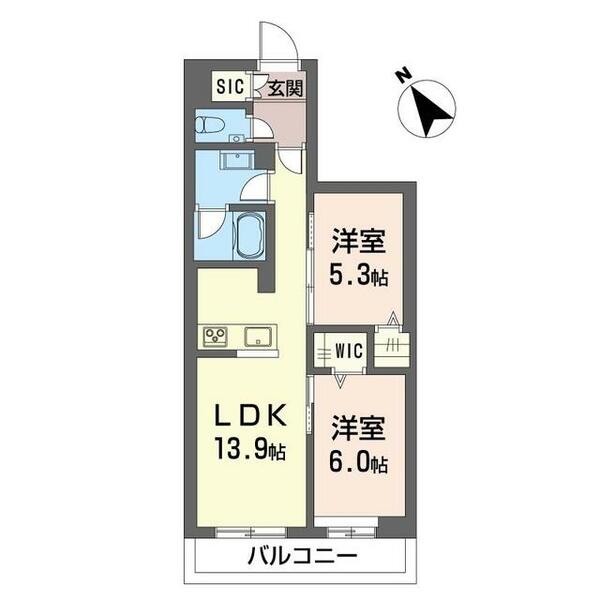 ＫＡＥＤＥ 00302｜東京都北区浮間４丁目(賃貸マンション2LDK・3階・56.18㎡)の写真 その2