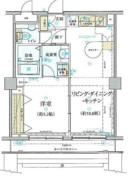 リヴシティ関内｜神奈川県横浜市中区相生町２丁目(賃貸マンション1LDK・8階・37.99㎡)の写真 その2