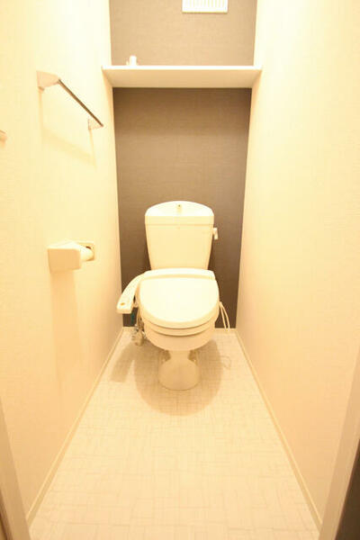 トイレ：ウォシュレット機能付トイレ。※改装中