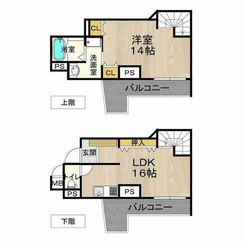 ＣＩＴＹ　ＳＰＩＲＥ難波サウスタワーの間取り