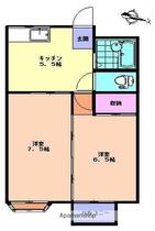 サンパレス河畔 102 ｜ 岩手県一関市五代町（賃貸アパート2K・1階・39.67㎡） その2