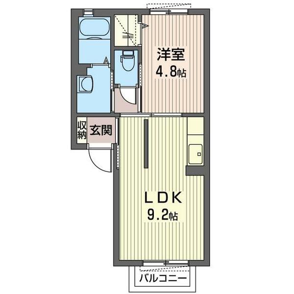 サンフォレスト 00103｜栃木県栃木市箱森町(賃貸アパート1LDK・1階・32.25㎡)の写真 その2