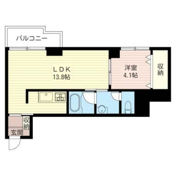 エターナル・オリオン 00303｜栃木県宇都宮市曲師町(賃貸マンション1LDK・3階・41.19㎡)の写真 その2