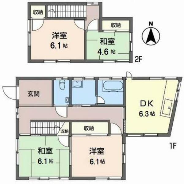 池田市住吉　戸建 0001｜大阪府池田市住吉２丁目(賃貸一戸建4DK・--・70.38㎡)の写真 その2