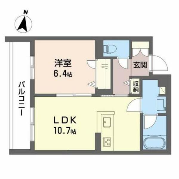 ＪＳ　Ｈｏｕｓｅ 0201｜大阪府大阪市淀川区十三東３丁目(賃貸マンション1LDK・2階・42.37㎡)の写真 その2