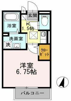 神奈川県横浜市港北区日吉５丁目(賃貸アパート1K・1階・22.68㎡)の写真 その2